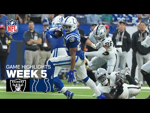 Las Vegas Raiders vs Indianapolis Colts Game Highlights | 2025 NFL Season Week 5