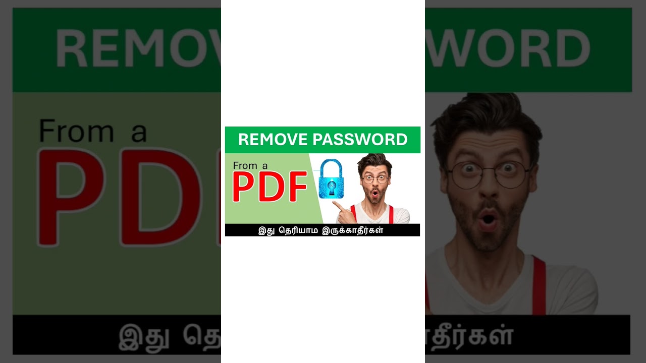 Remove Password from a PDF File - Easy Method