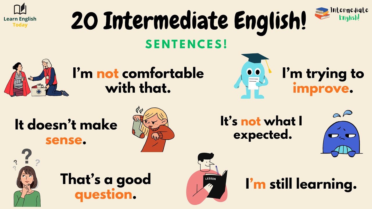 20 Intermediate English Sentences You MUST Know | English Speaking Practice