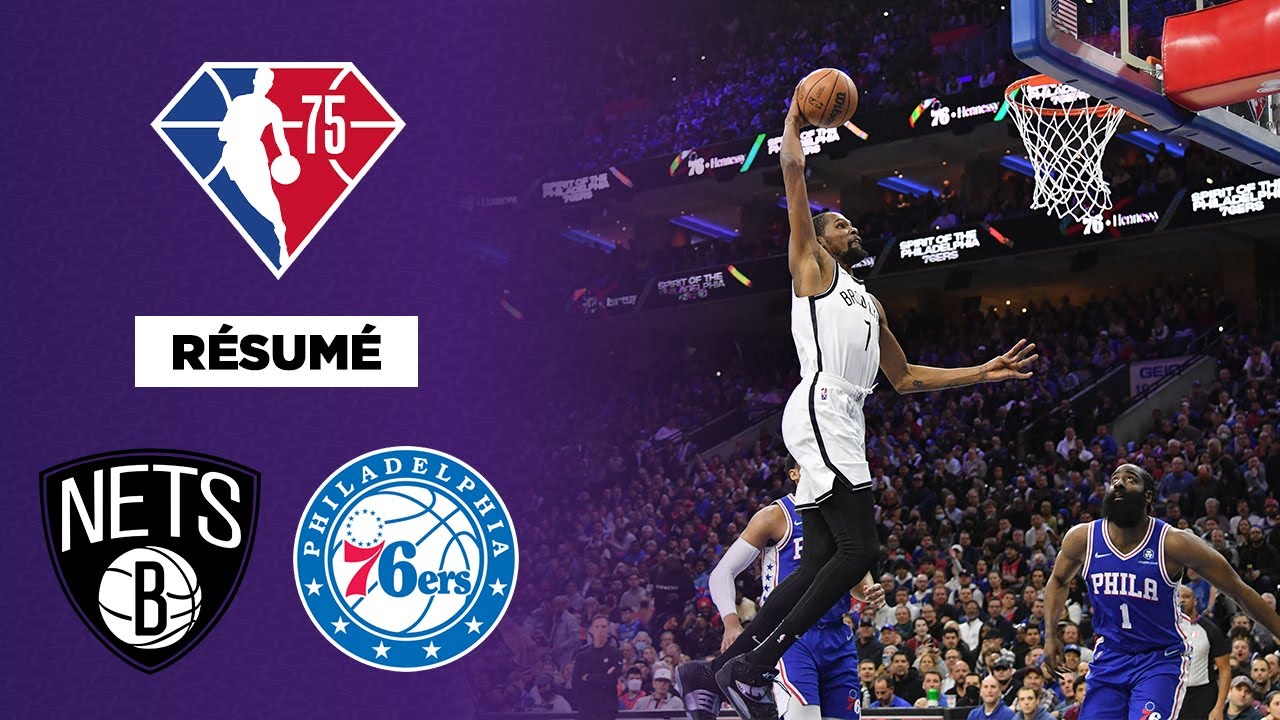 NBA Résumé VF : Brooklyn Nets vs Philadelphia Sixers – Durant en feu ! 🏀