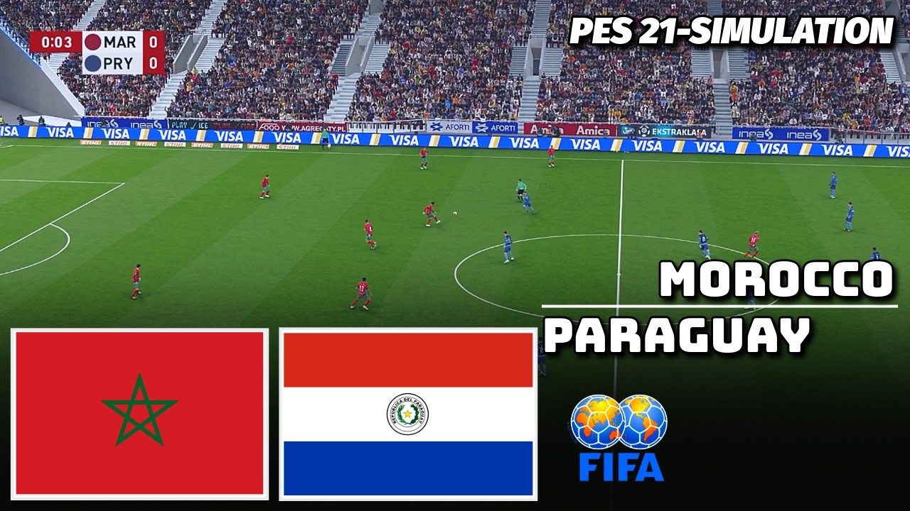 Morocco vs Paraguay | International Friendlies 2026 | PES 21 Simulation