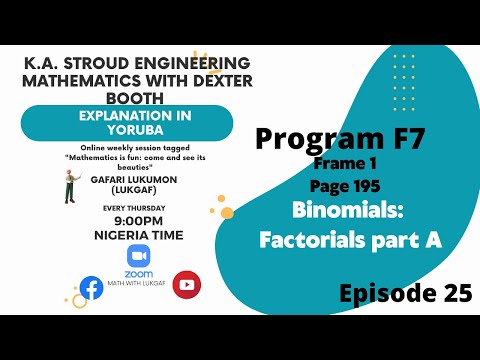 KA Stroud Engr Math 25 - Factorials part a
