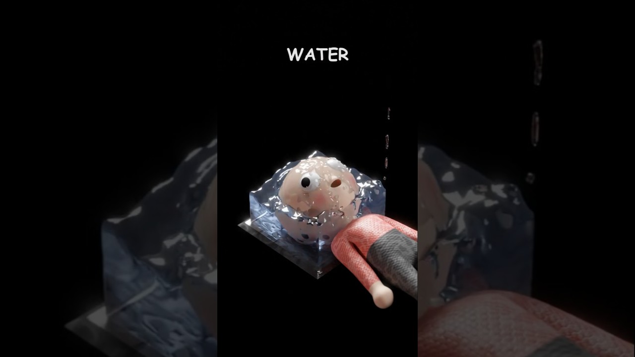 Drowning a Man with Fluids | Blender Fluid Simulation