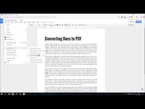 How To Convert Google Docs to PDF (60 Secs)
