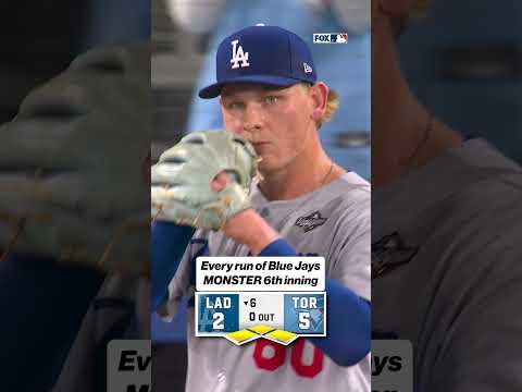 Blue Jays took care of business in the 6th ๐ค #mlb #bluejays #worldseries #baseball