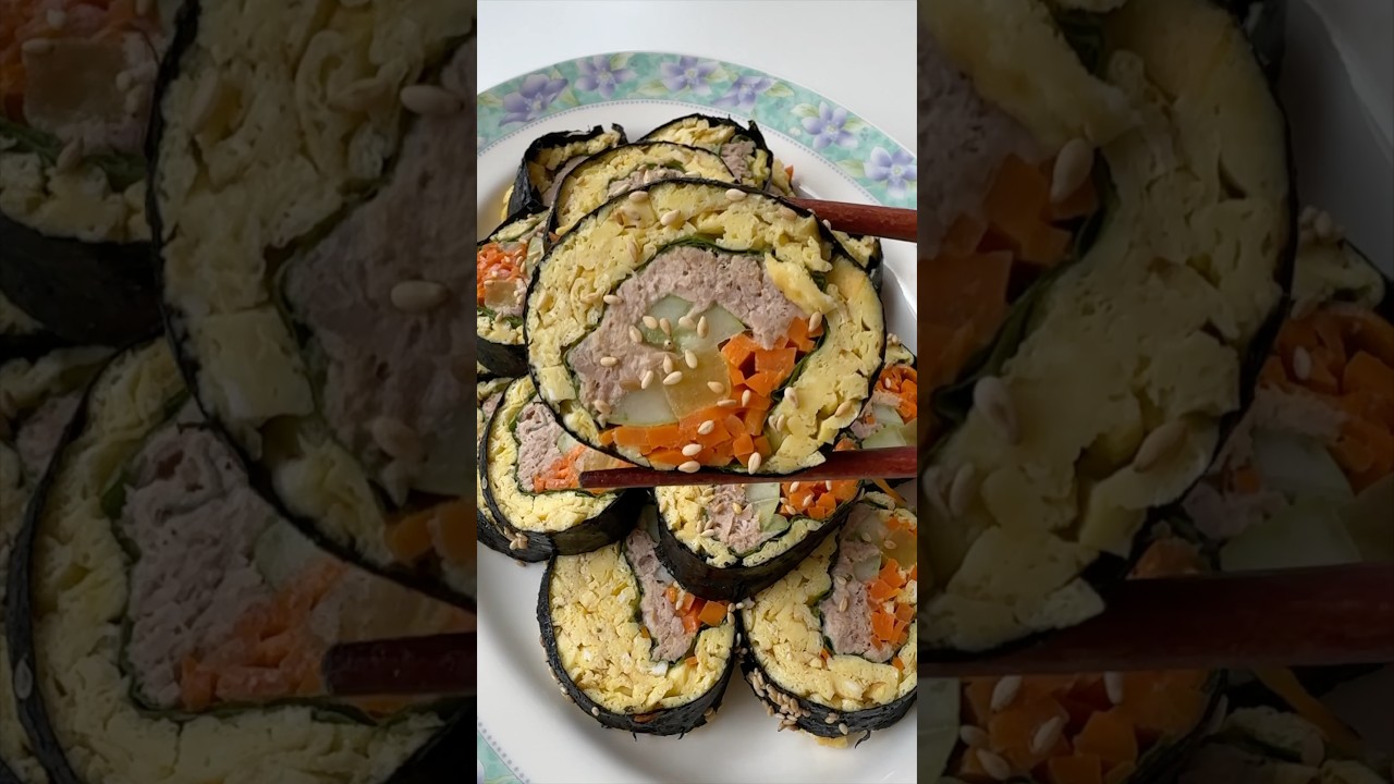 High Protein and Low Carb Kimbap (Healthy Korean Food Recipe)