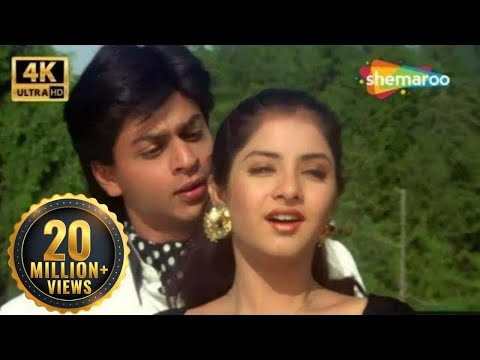 Aisi Deewangi Dekhi Nahi - 4K Song | Deewana | Shah Rukh Khan, Divya Bharti | Best Romantic Song