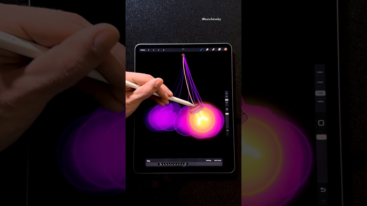 Animating smooth loop in Procreate π«©π³ #procreate #animation