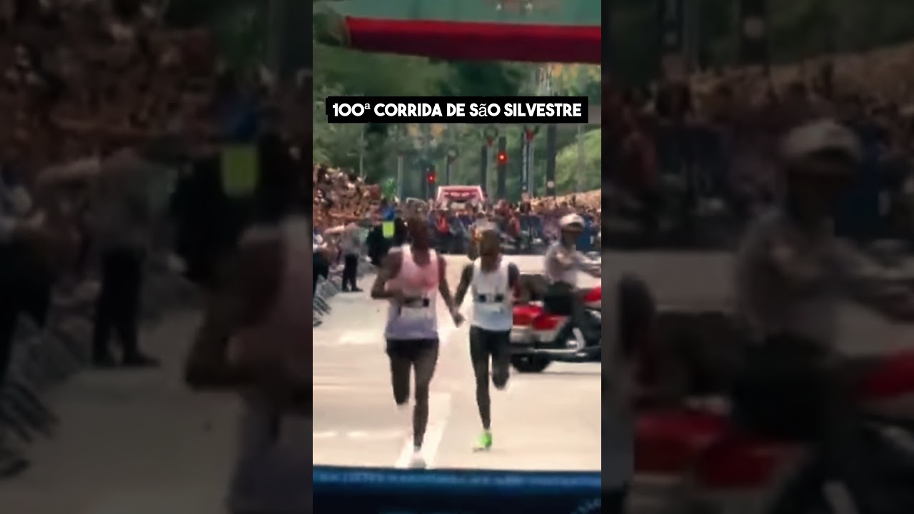 Dramatic finish! 100m to go! Corrida de São Silvestre (@Gazeta Esportiva)