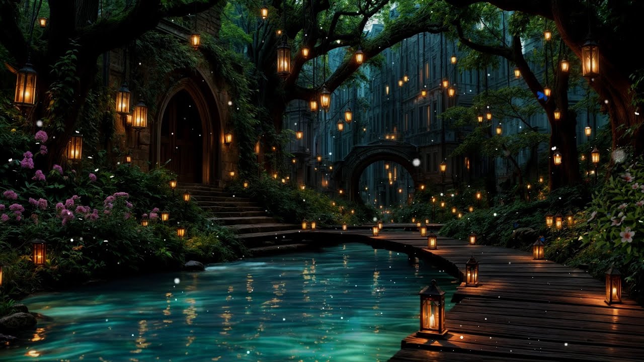 Whispering Pines & Moonlight | Enchanted Forest Ambience