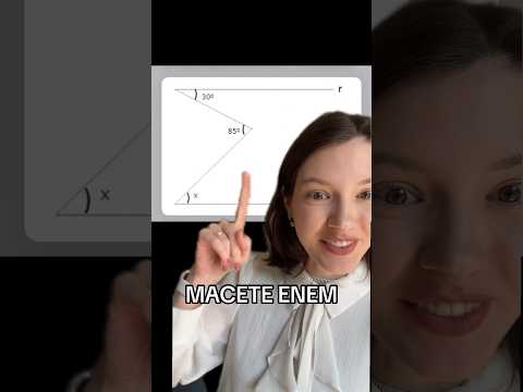 Ângulos em retas paralelas - matemática ENEM 2024