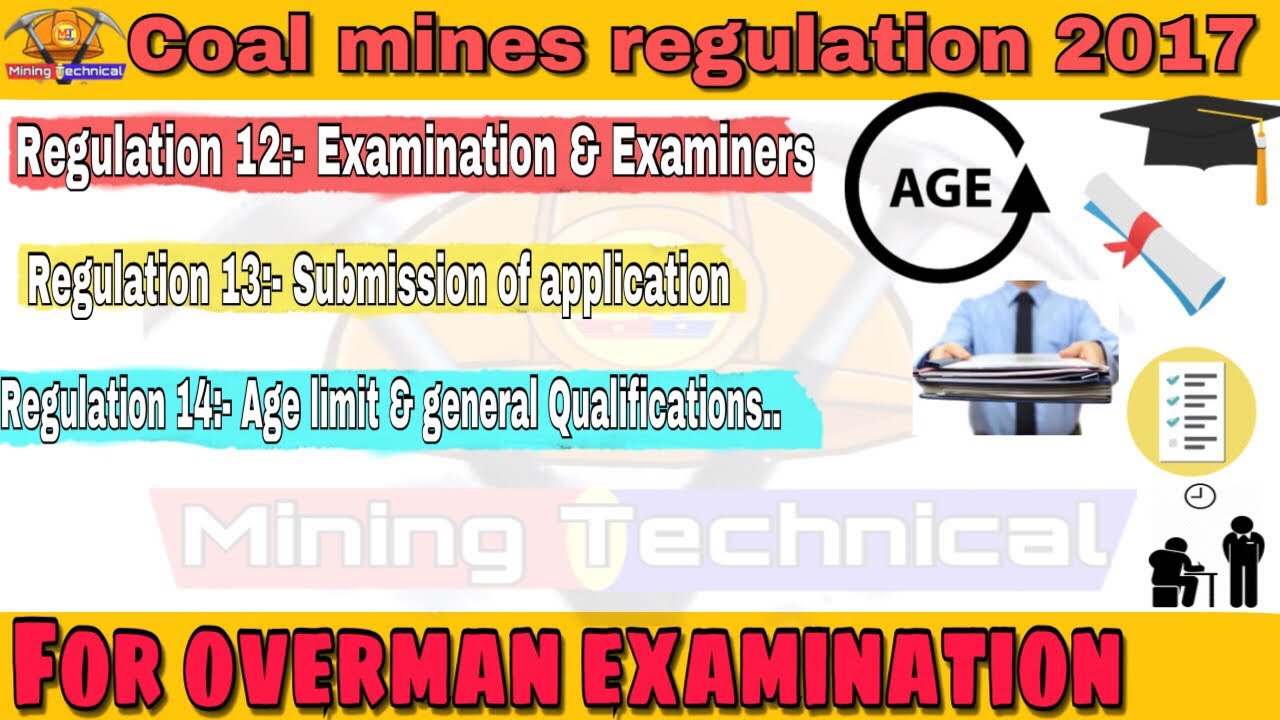 Coal Mines Regulation 2017: Regs 12-14 Overview
