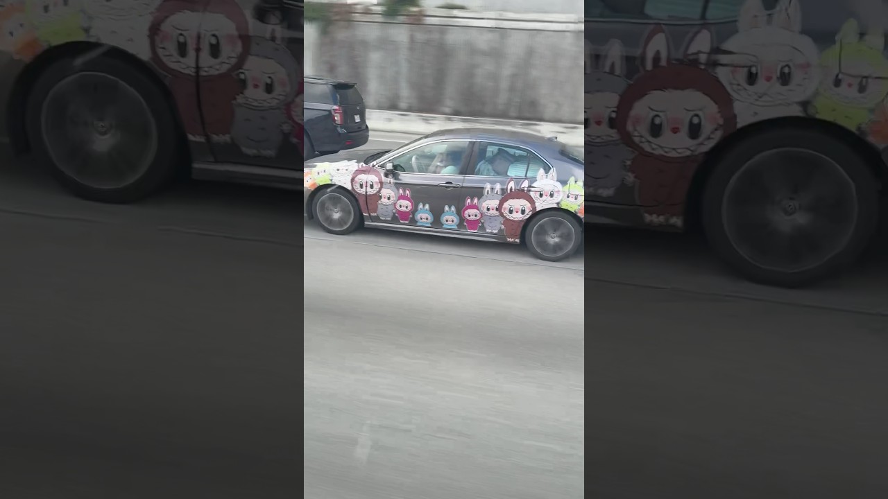 We saw a labubu car today #shorts