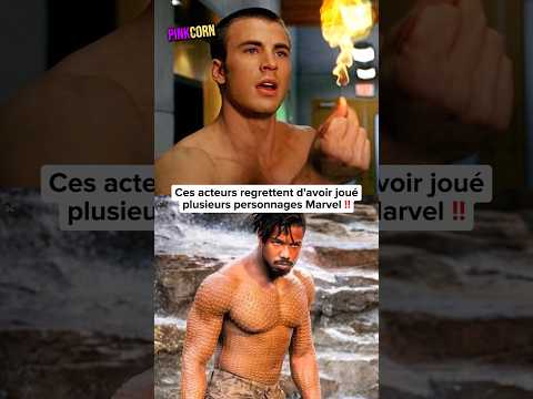 Marvel ➡️ ils regrettent d'avoir joué plusieurs super-héros 😱 #lesquatrefantastiques #cinéma #shorts