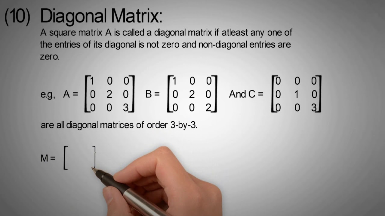 Master Class 9 Diagonal Matrices | Matrices & Determinants Part 13 📊