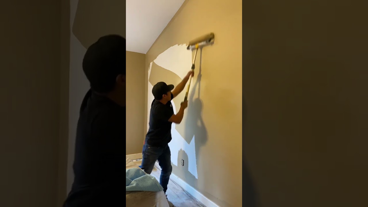 Paint Wall in 20 Sec with 18in Roller π¨