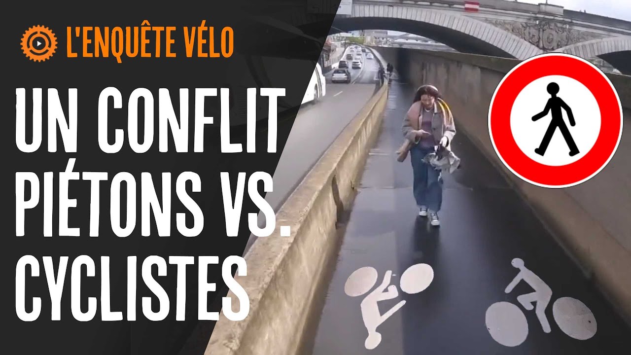 Conflits entre pistes cyclables et trottoirs 🚲