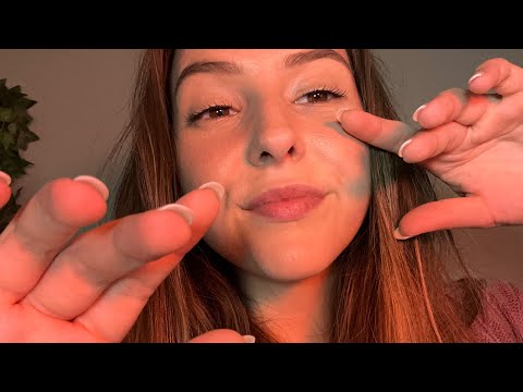 Whispered ASMR on Your Face to Help You Sleep 🥱