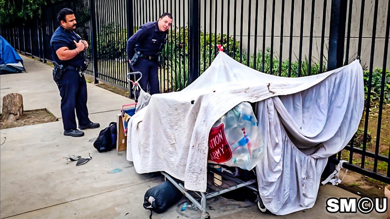 LAPD Clears Homeless Camp on Rose Ave Before Market