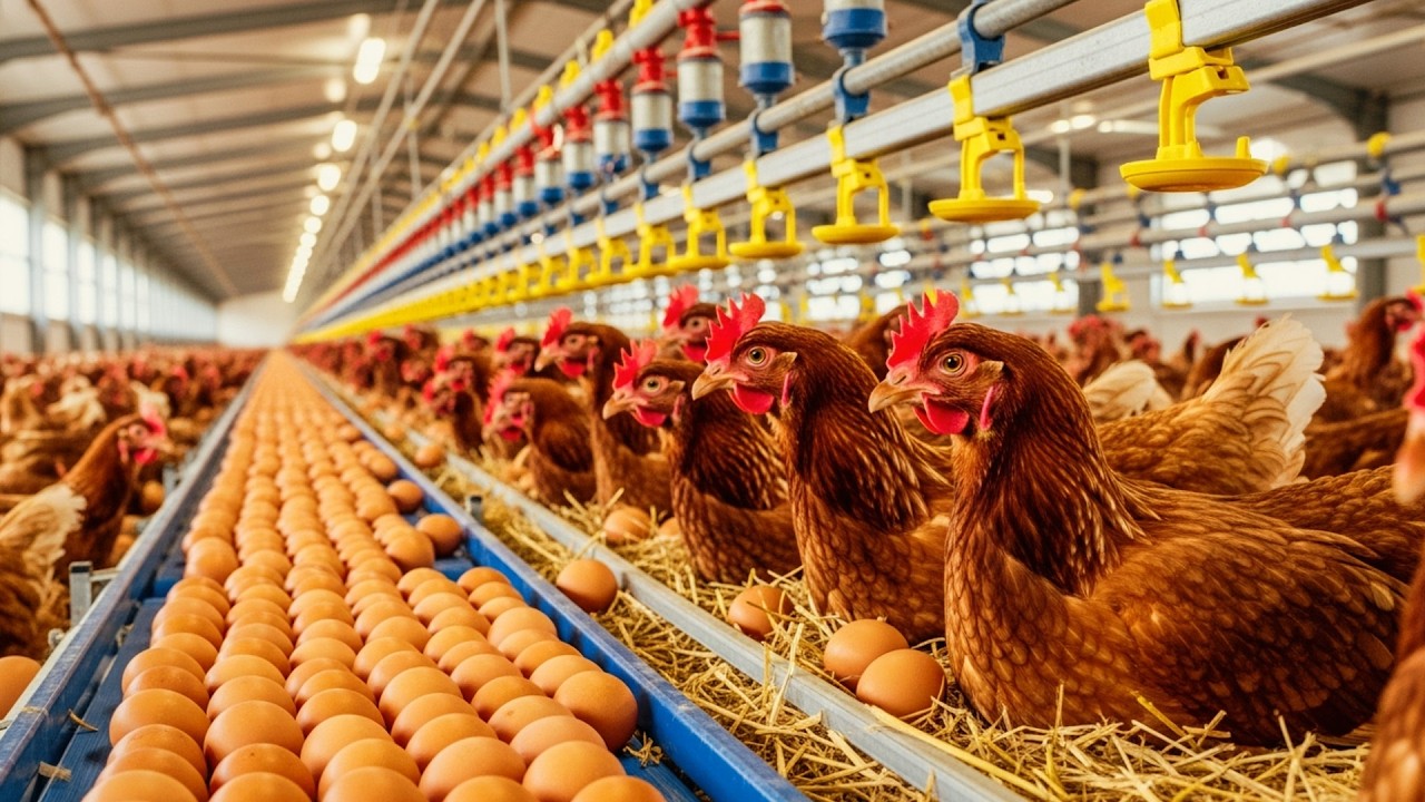 Millions of Chicken Eggs Collected Annually 🥚