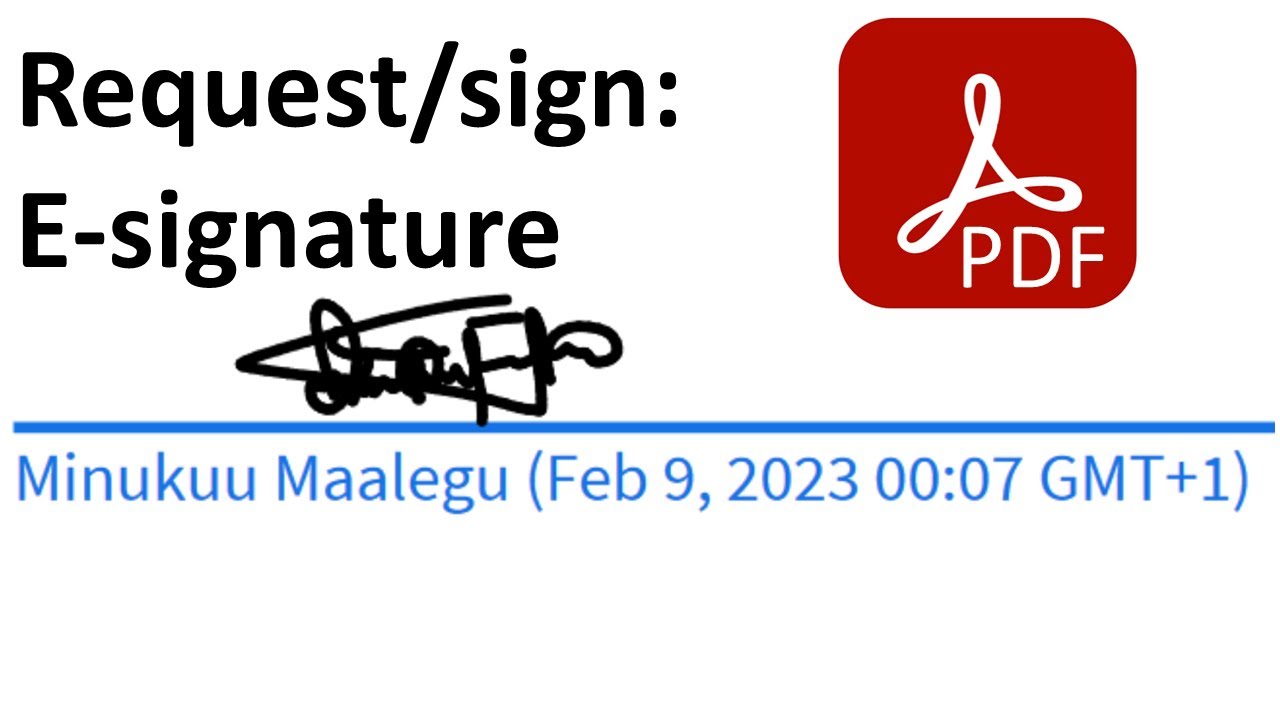 Guide to Requesting or Signing PDFs in Adobe Acrobat โ๏ธ
