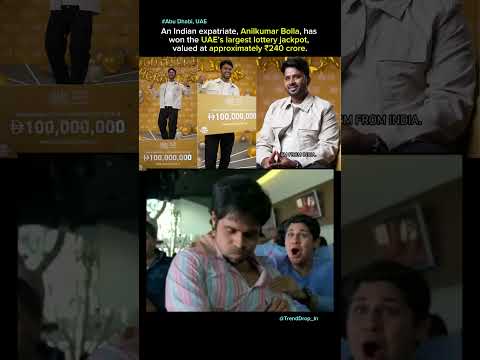 🇮🇳 Indian Wins UAE’s Biggest Lottery! 💰#shorts