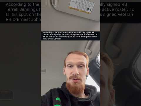 Patriots Add Terrell Jennings To Active Roster & Sign D’Ernest Johnson To P.S. #shorts #nflshorts