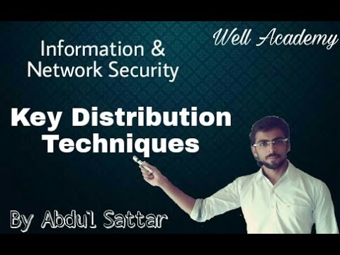 Information & Network Security Lecture --  Key Distribution Techniques | public-secret | (Eng-Hindi)