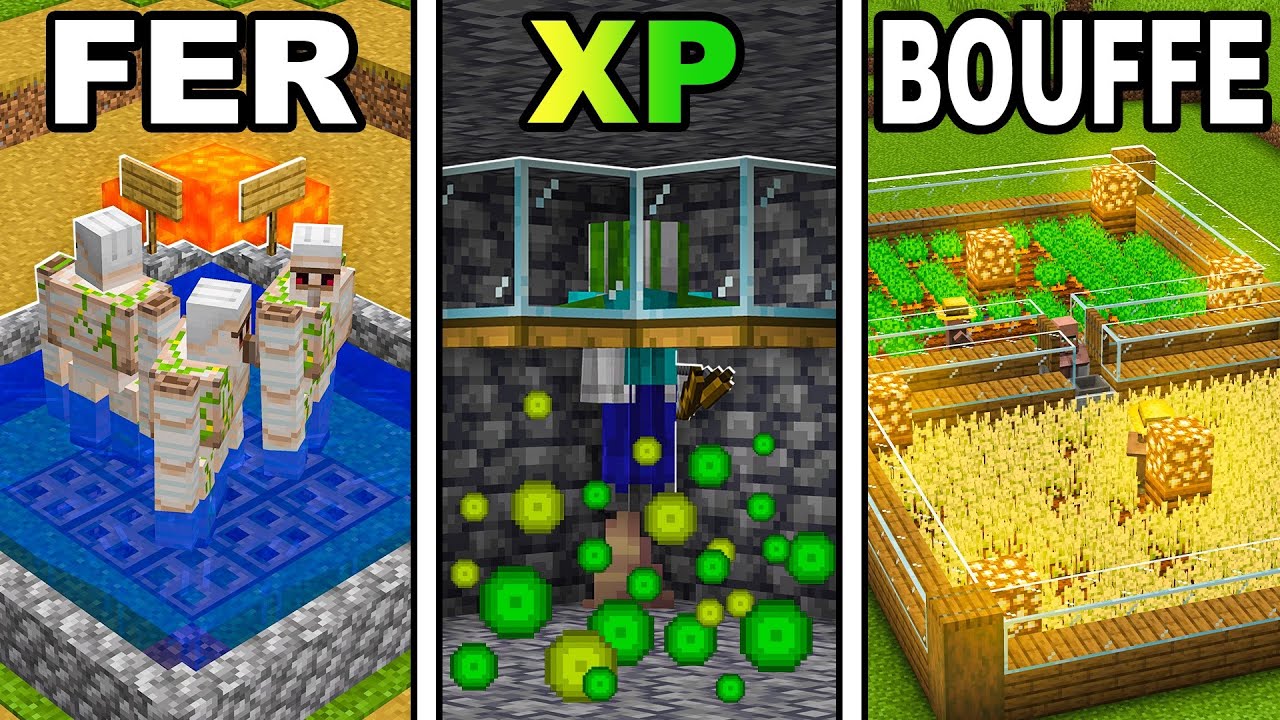 3 Fermes Parfaites pour Ton Monde Minecraft 🏡