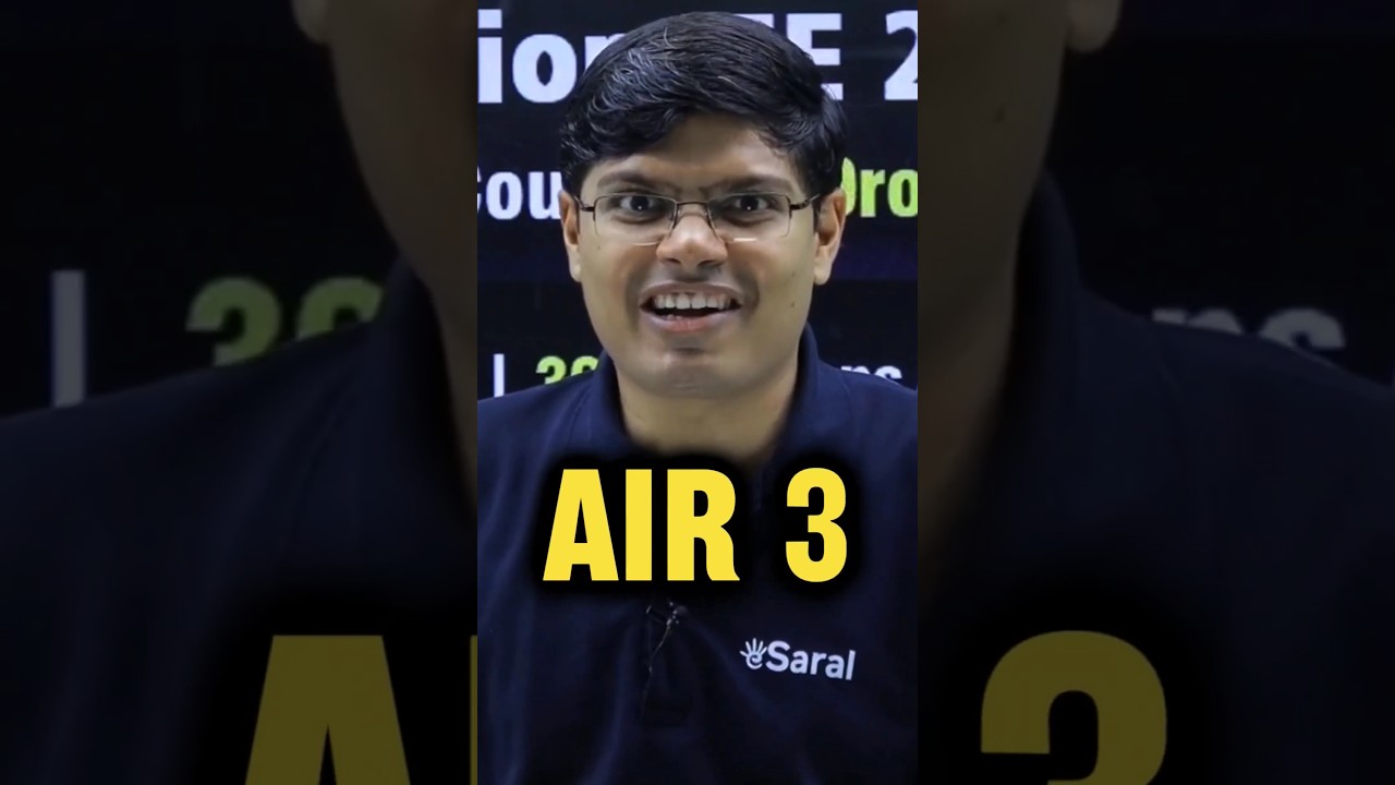 Shocking IIT JEE Story π±| Journey from Dropper to AIR 3 IIT Bombay CS π₯ #shorts #esaral #iit #jee