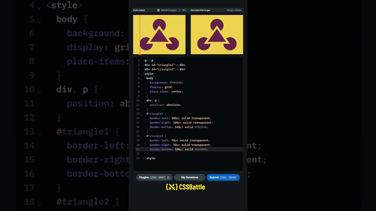 CSS Battle #165 - Pyramid Solution 🏆