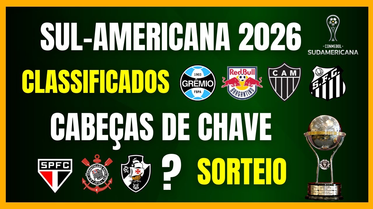 Sul-Americana 2026: Sorteio, Cabeças de Chave & Classificados