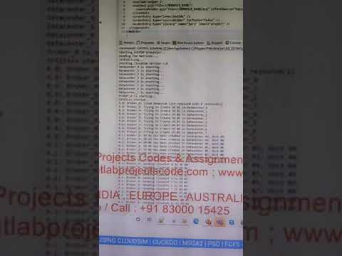 TASK SCHEDULING USING CLOUDSIM | CUCKOO | NSGA2 | PSO | FCFS - CLOUDSIM PROJECT