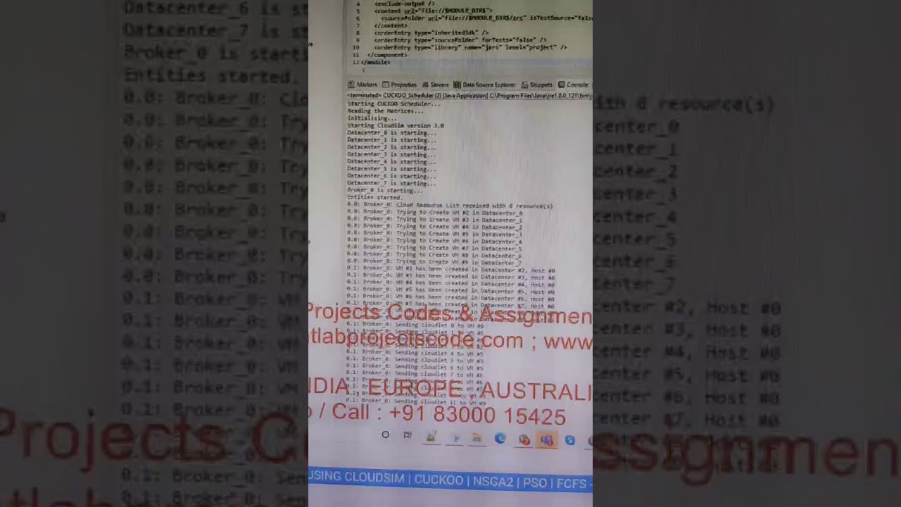Comprehensive Guide to Task Scheduling with CloudSim: Cuckoo, NSGA-II, PSO & FCFS π