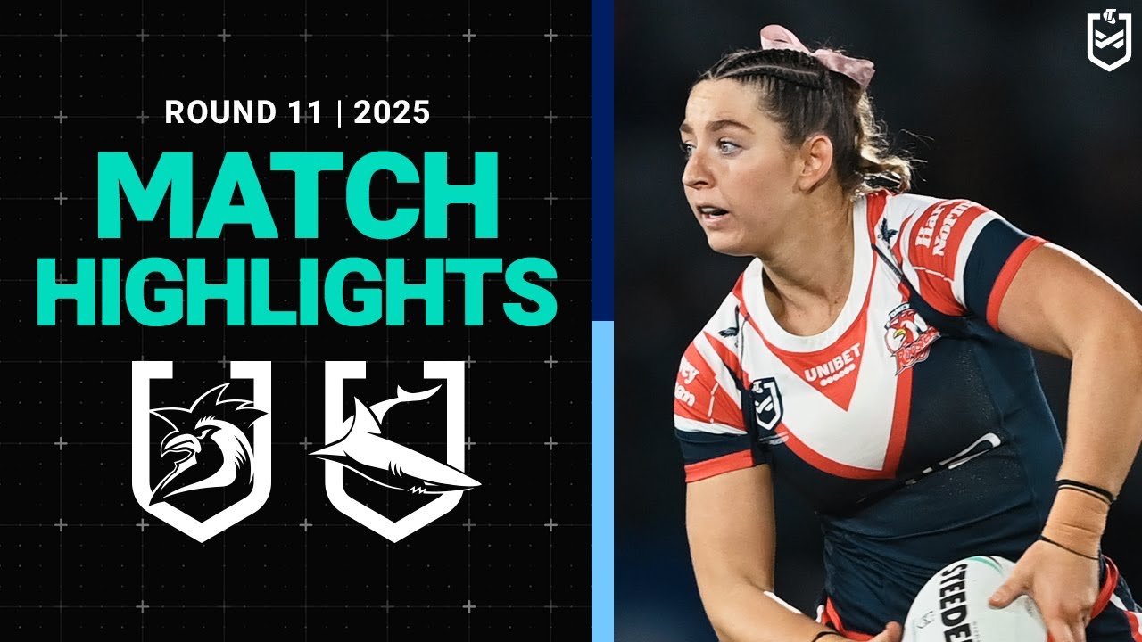 2025 NRLW Round 11 Highlights: Roosters vs Sharks 🏉