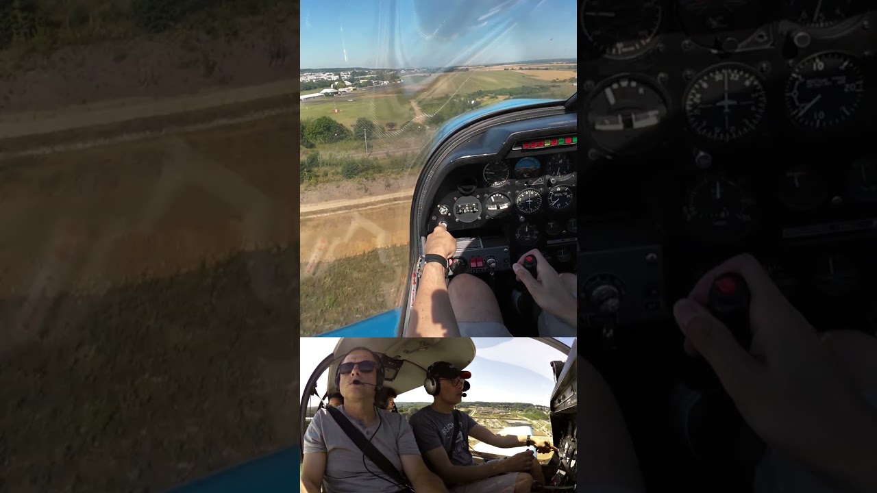 Atterrissage Robin DR400 Saint-Cyr | Piste 29 gauche | LFPZ #aviation #airplane #avion #pilot