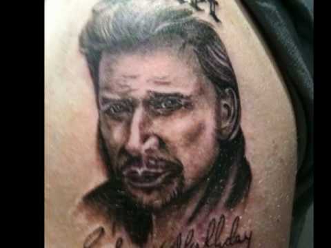 bibiss tatoo , tatouage johnny hallyday