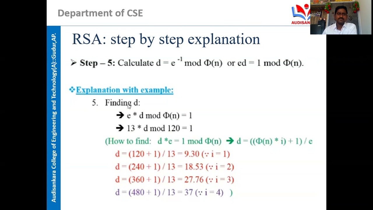 Master RSA Encryption: A Comprehensive Guide by Prof. Dv. Varaprasad 🔐