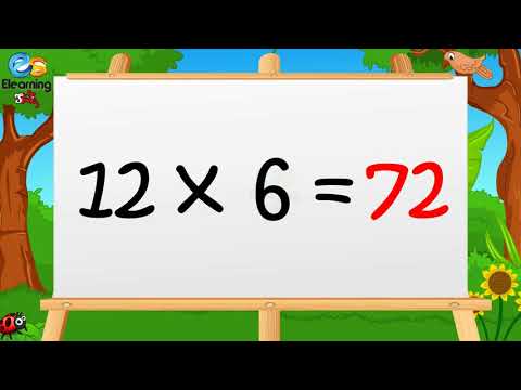 Learn Multiplication Table of Twelve 12 x 1 = 12 - 12 Times