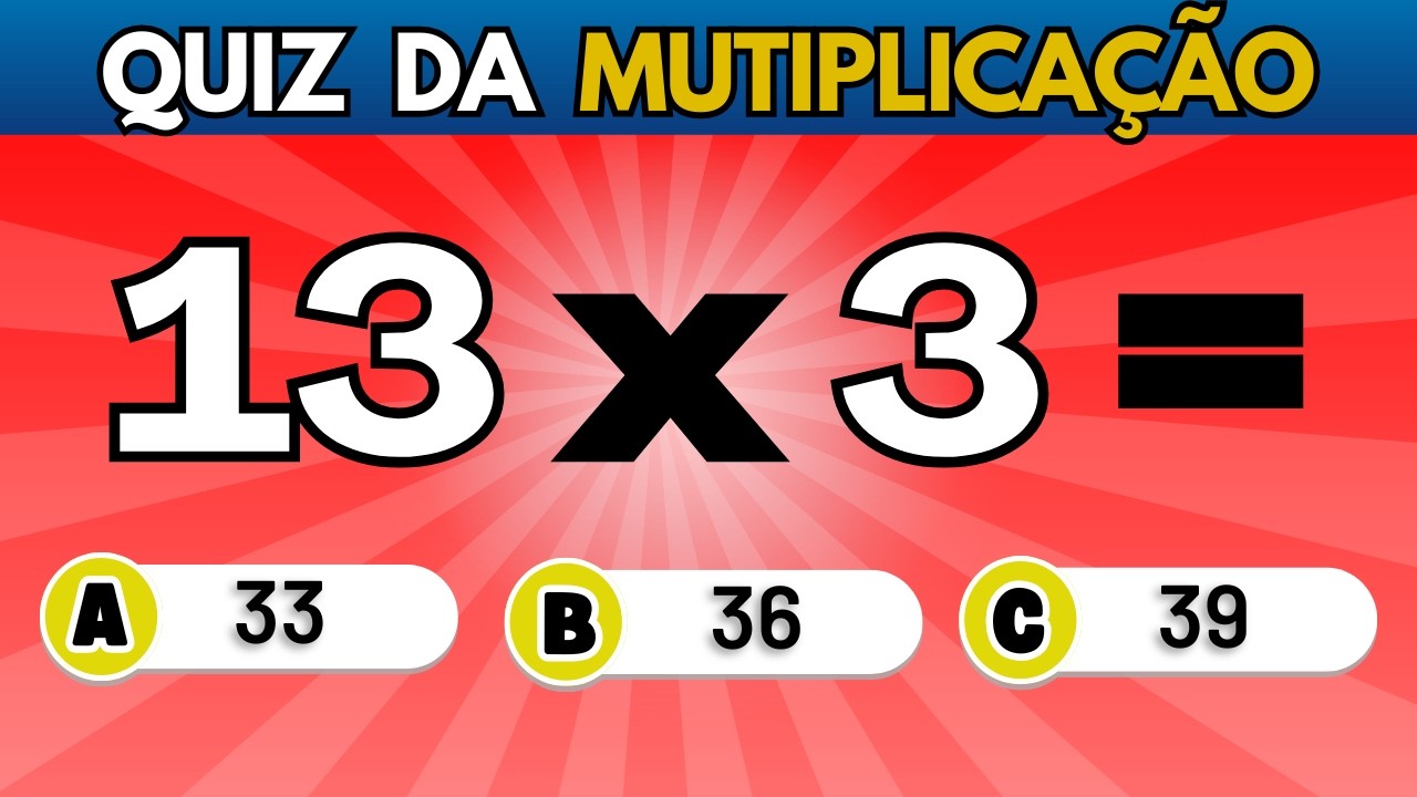 Desafie sua Matemática com Este Quiz de Multiplicação! 🧠