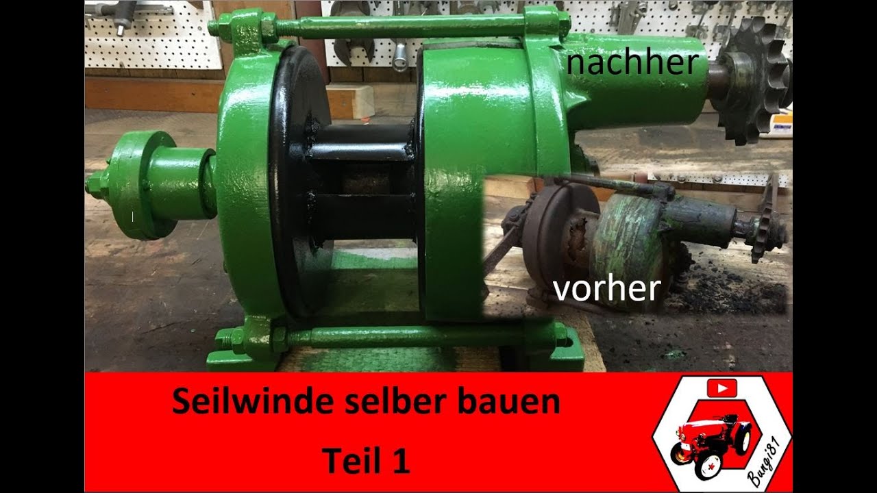 Selbstgebauter Seilwinde für den Traktor 🚜 – Schritt-für-Schritt Projektvorstellung