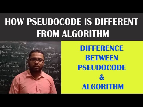 What are the differences between Pseudocode and algorithm (Pseudocode v/s Algorithm)