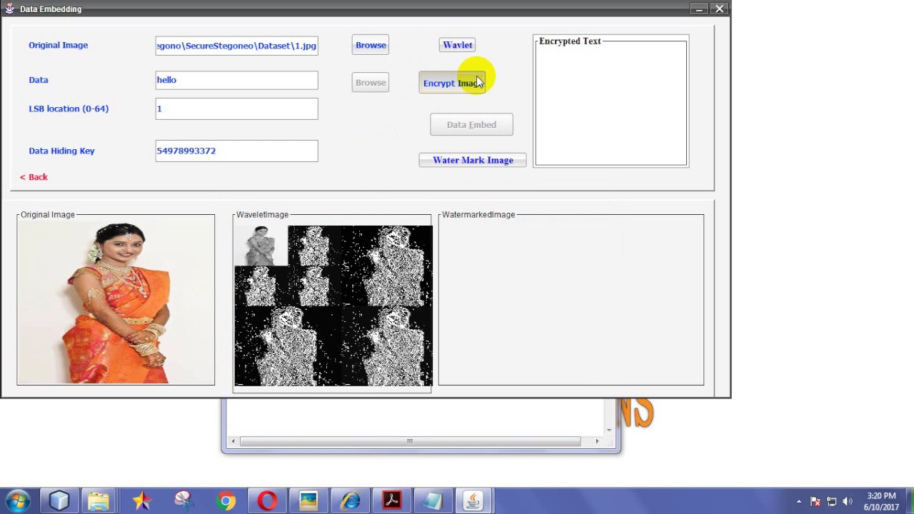 Secured Data Transmission Using Wavelet Based Steganography and Cryptography by Using AES Algorithm