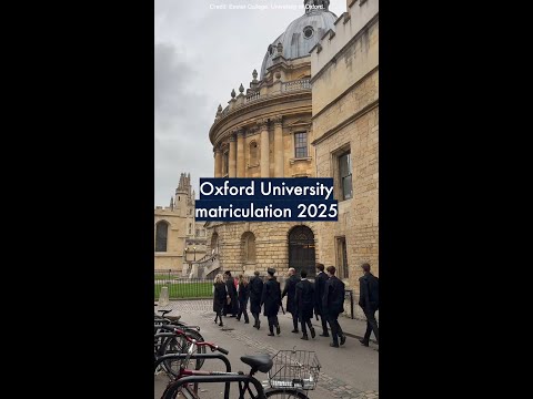 Oxford University Matriculation 2025 Highlights