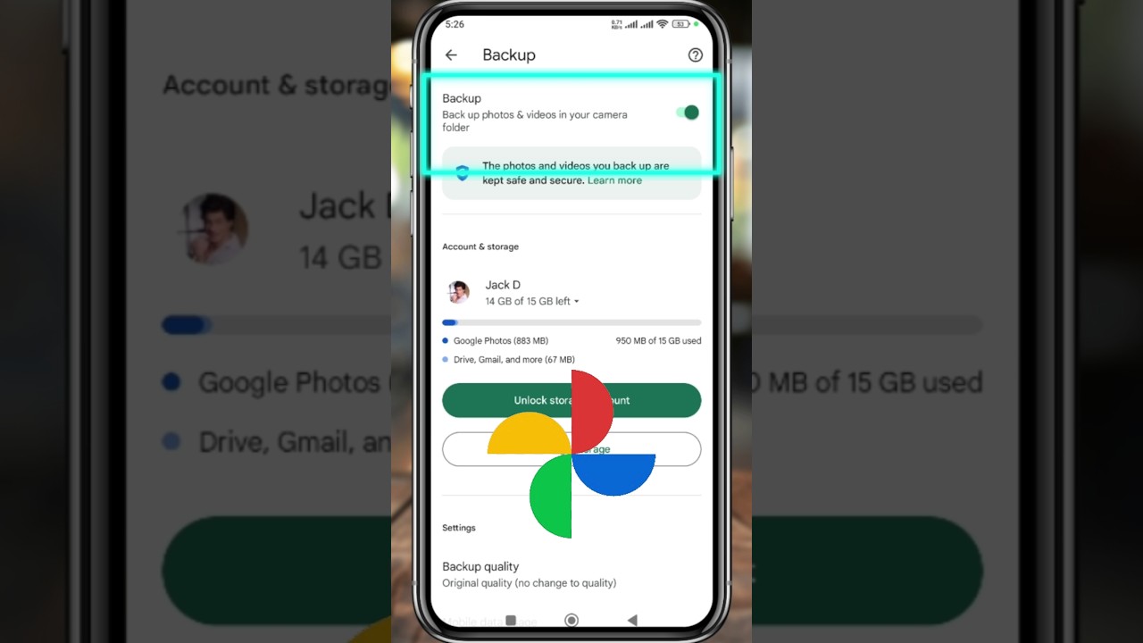 backup photo to google photos