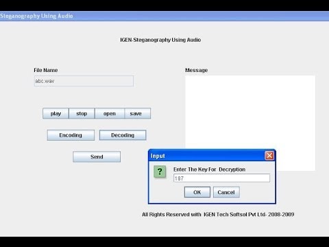 Audio Steganography Project in Java Report and PPT