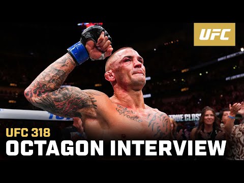 Dustin Poirier Octagon Interview | UFC 318
