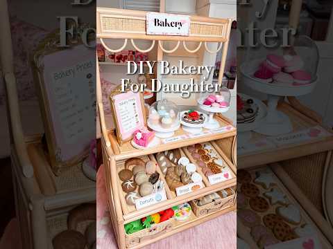DIY Bakery for my Daughter 🤍 #DIY #Momlife #diytoys #crafts #viral #fyp #diycrafts