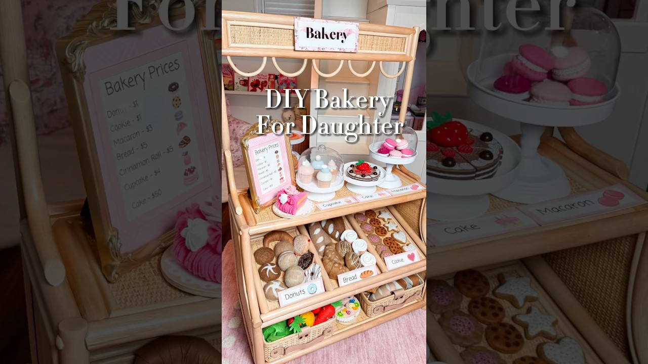 Create a Beautiful DIY Bakery for Your Daughter 🧁